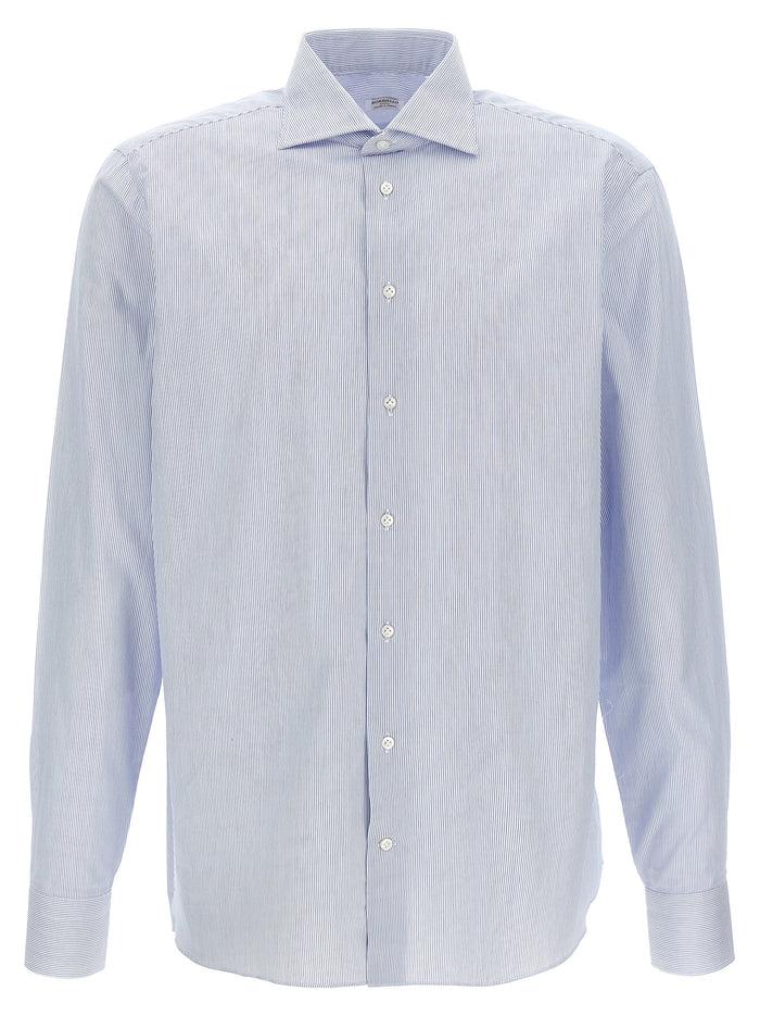 Striped cotton shirt Light Blue Shirt, Blouse
