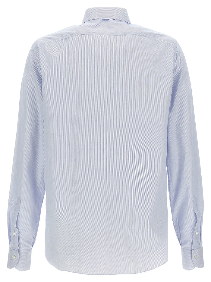 Striped cotton shirt Light Blue Shirt, Blouse