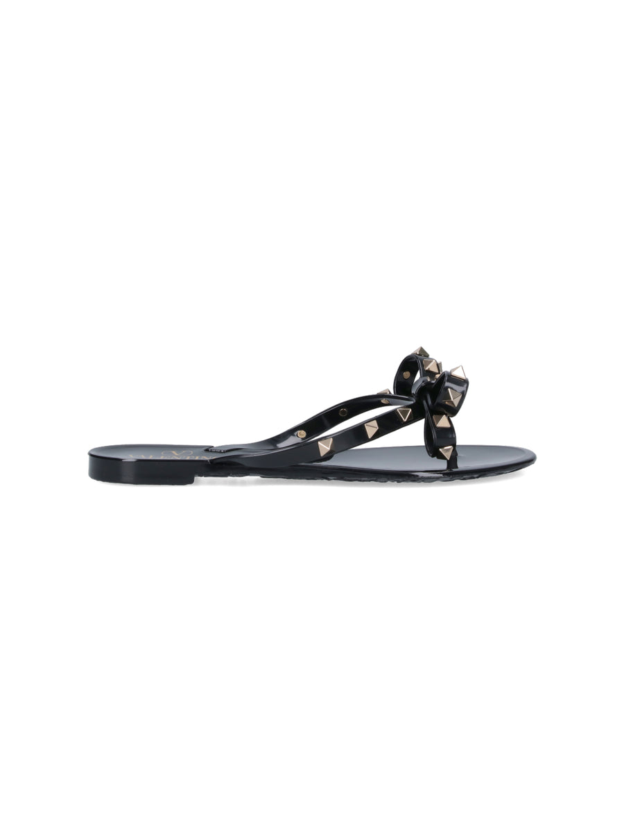 Valentino Garavani 100% Polyvinyl Chloride sandal in black