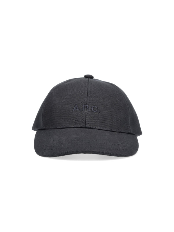 A.P.C. COGYX 100% Cotton baseball cap in black
