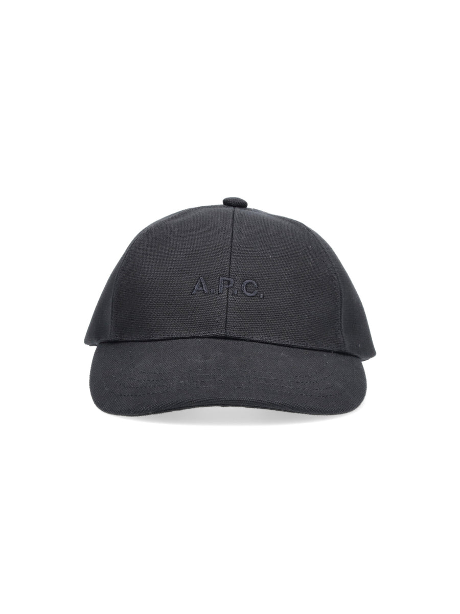 A.P.C. COGYX 100% Cotton baseball cap in black