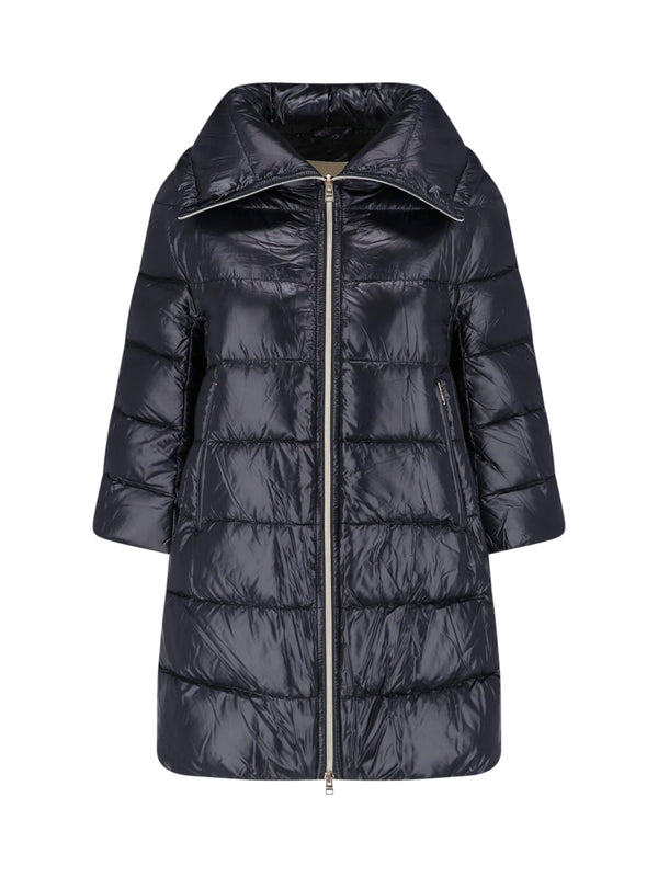 Herno 100% Polyamide down jacket in black