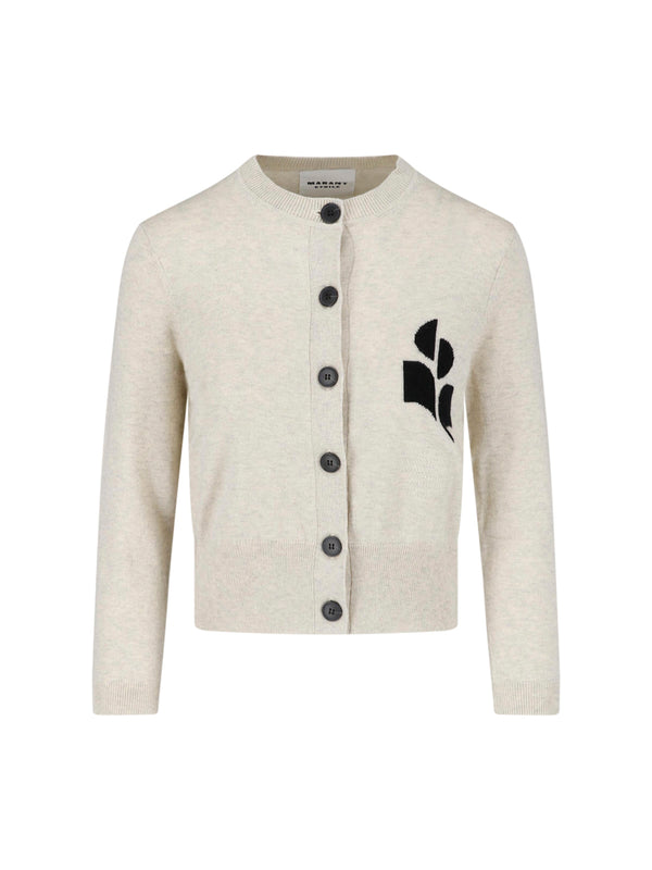 Marant Etoile 70% Cotton cardigan in beige