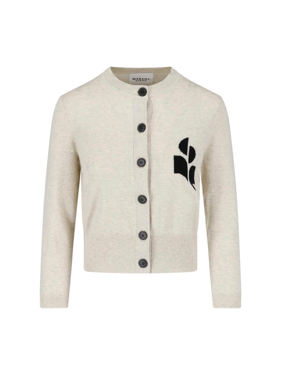 Marant Etoile 70% Cotton cardigan in beige