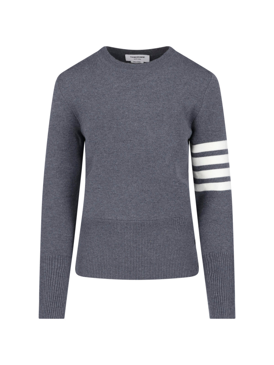 Thom Browne 100% Virgin Wool sweater in gray
