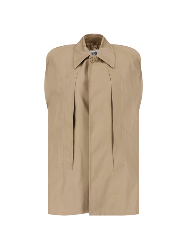 MM6 Maison Margiela 100% Cotton jacket in beige