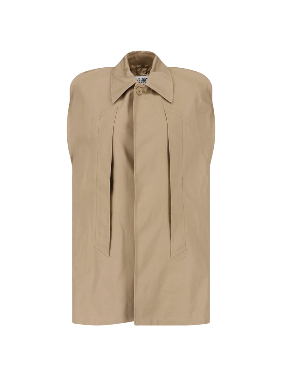 MM6 Maison Margiela 100% Cotton jacket in beige