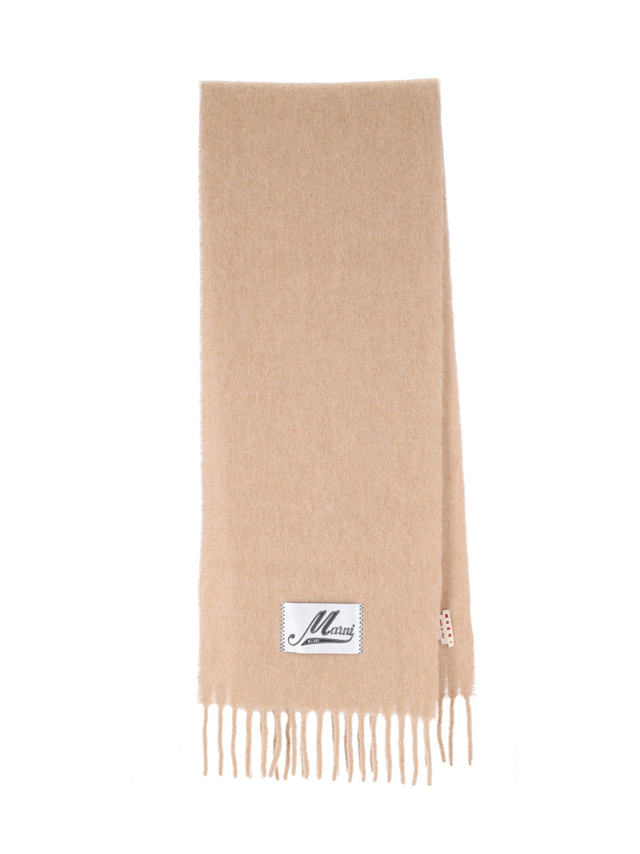 Marni 80% Alpaca scarf in beige