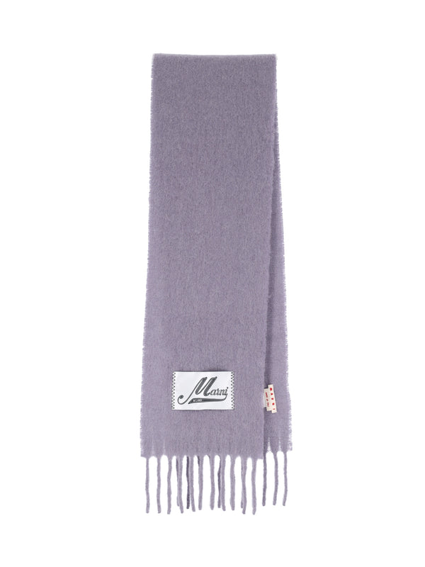 Marni 80% Alpaca scarf in purple