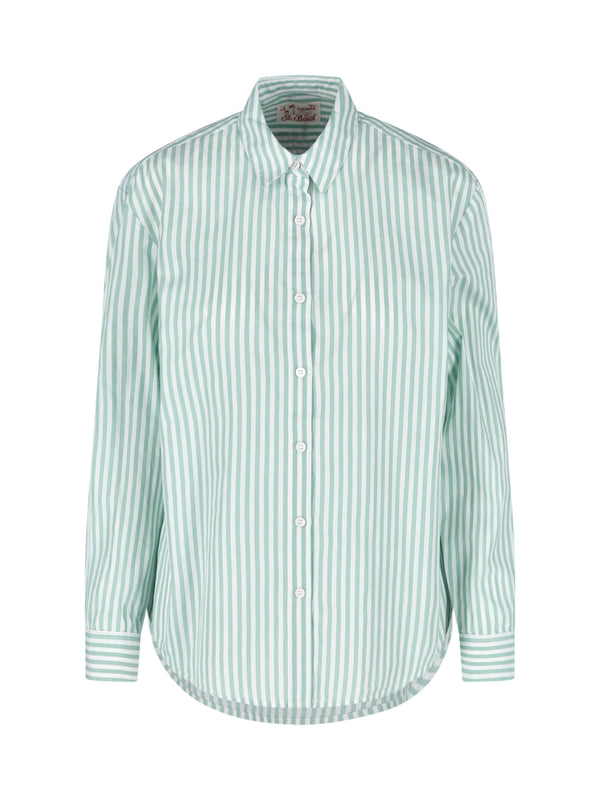 Mc2 Saint Barth 100% Cotton shirt in green