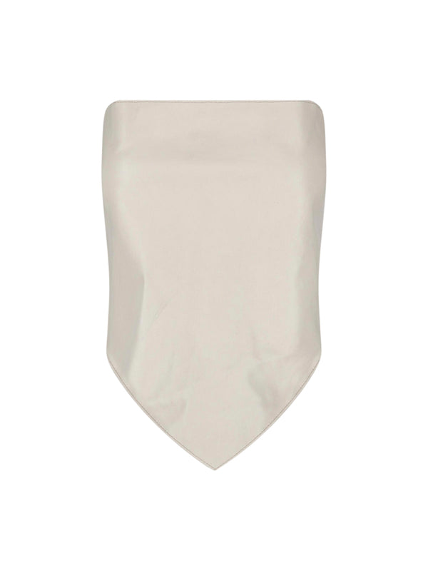 Paloma Wool 100% Leather bodysuit in white