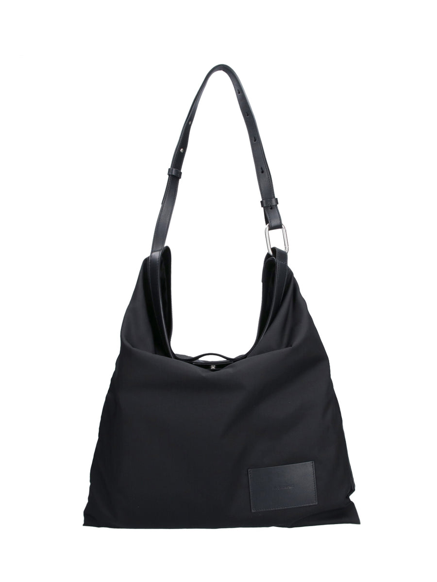 Jil Sander 97% Polyamide shoulder bag in black