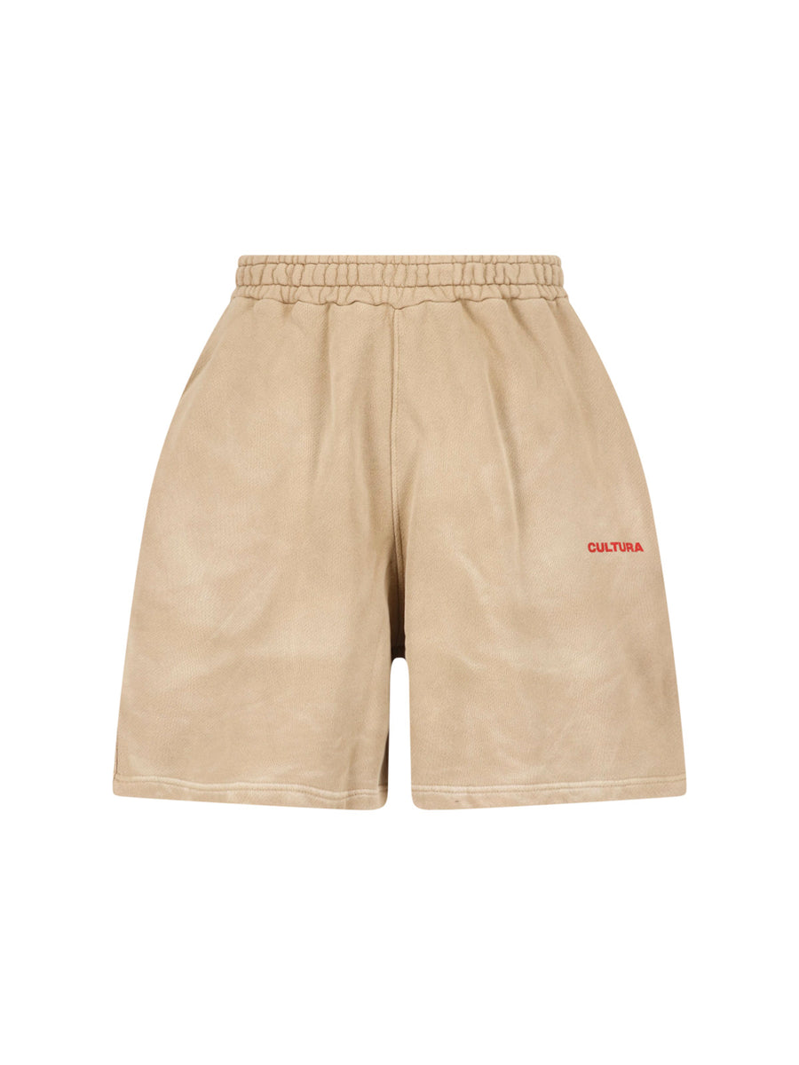 Cultura Cotton shorts in beige