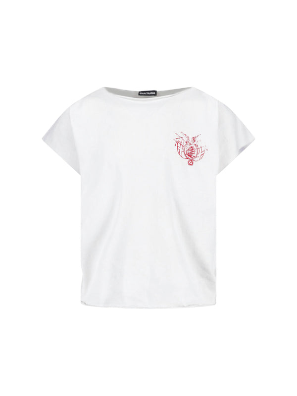 Cultura Cotton t-shirt in white