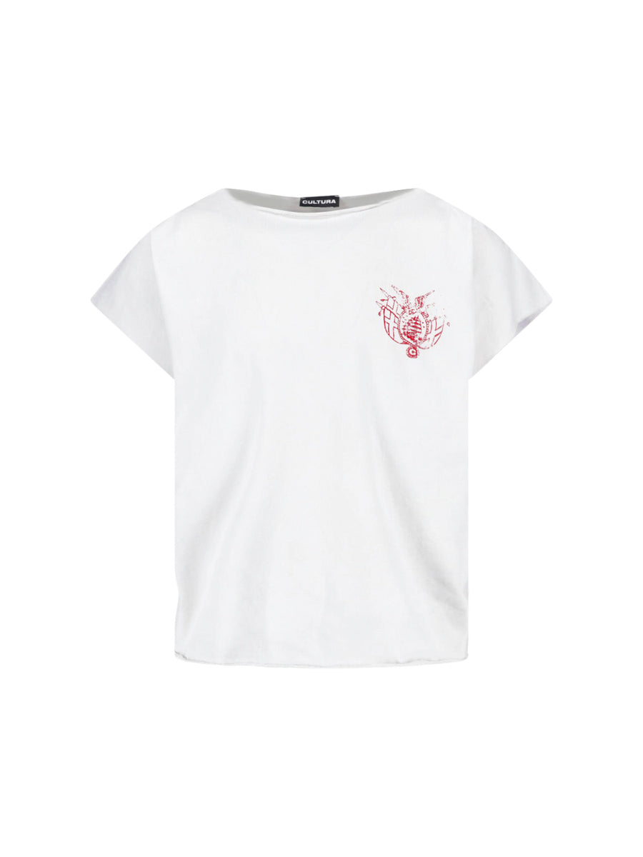 Cultura Cotton t-shirt in white