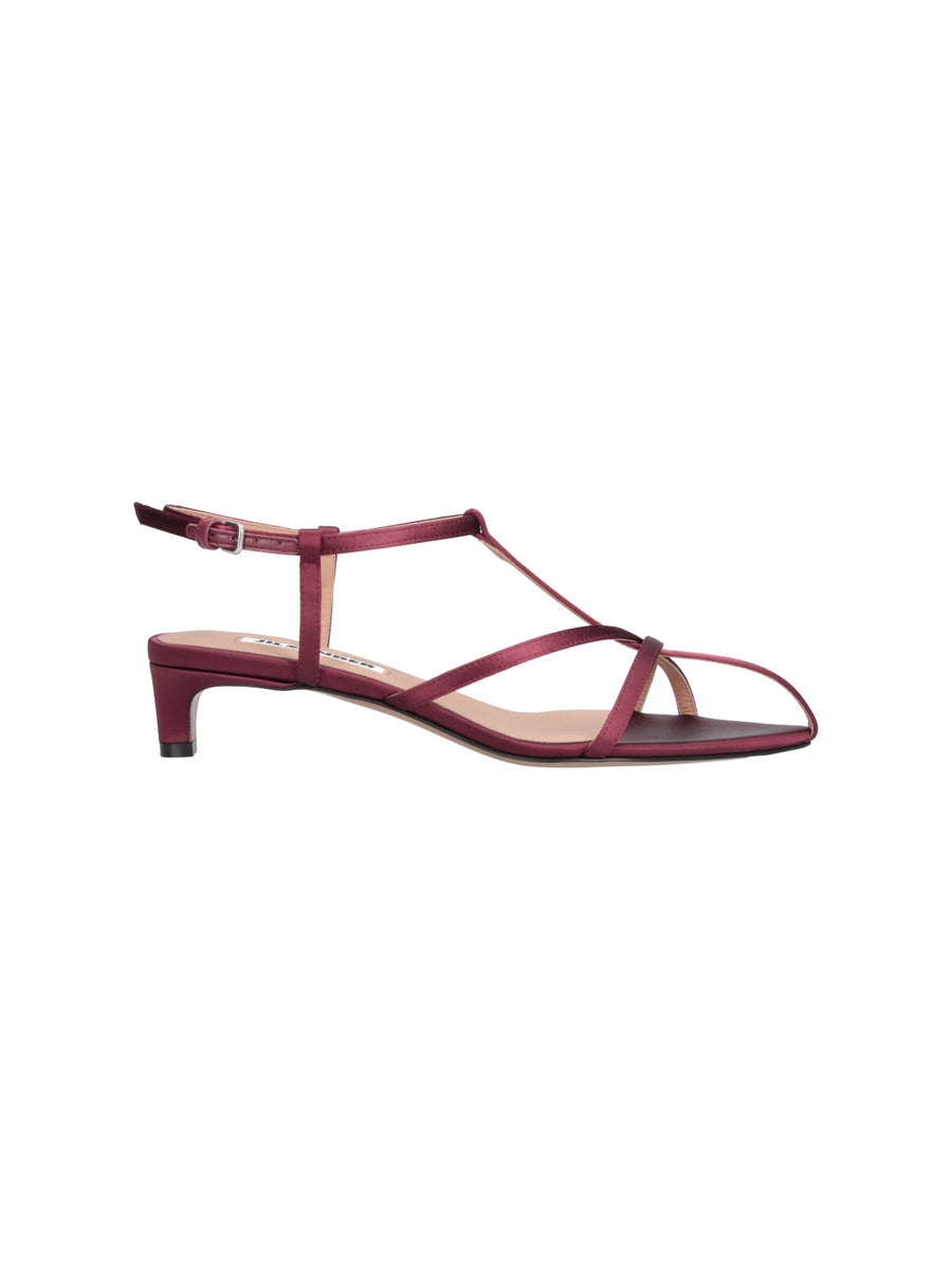 Jil Sander Upper: 44% Cotton sandal in red