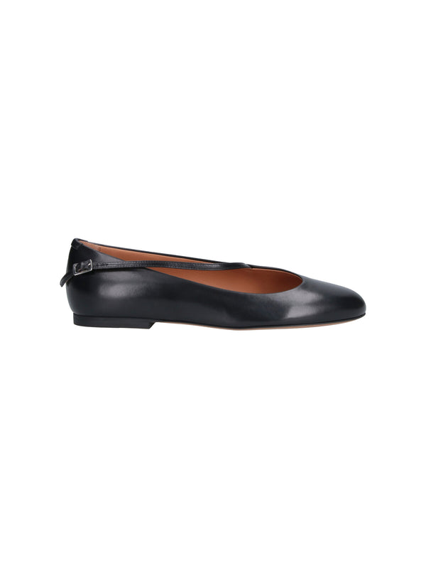 Jil Sander Upper: 100% Bovine Leather flat in black