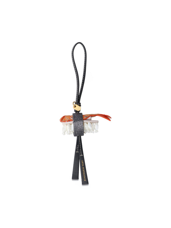 Anya Hindmarch 208093 100% goat leather keychain in multicolor
