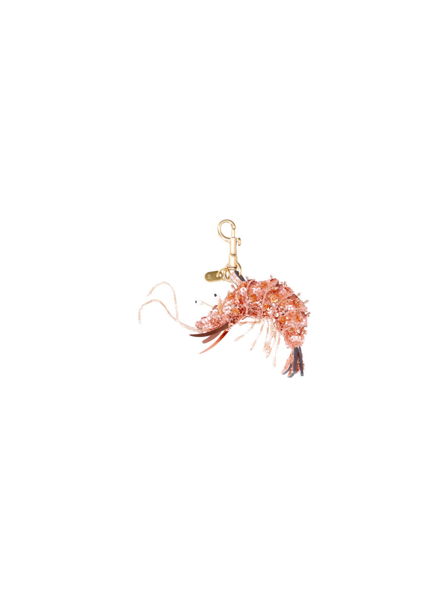 Anya Hindmarch 100% Fabric keychain in pink