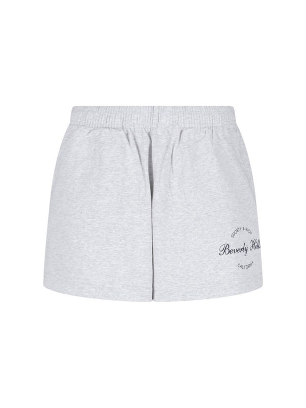Sporty & Rich Cotton blend shorts in gray