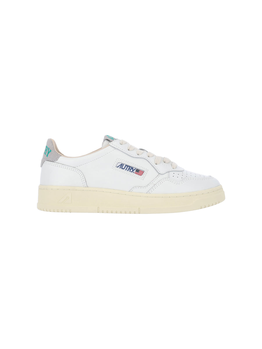 Autry Upper: 90% Cow Leather sneaker in white