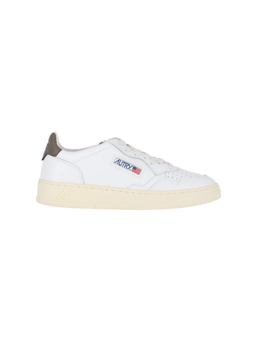 Autry Upper: 100% Cow Leather sneaker in white
