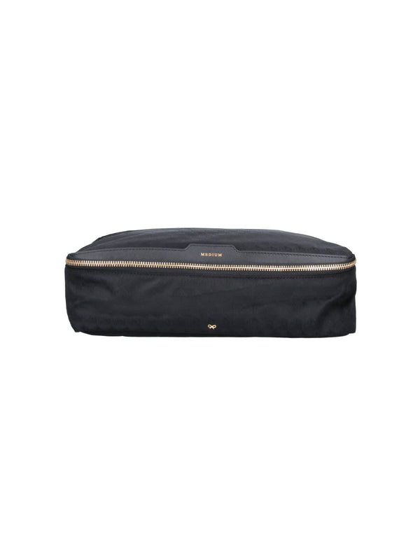 Anya Hindmarch 100% Recycled Nylon clutch in black