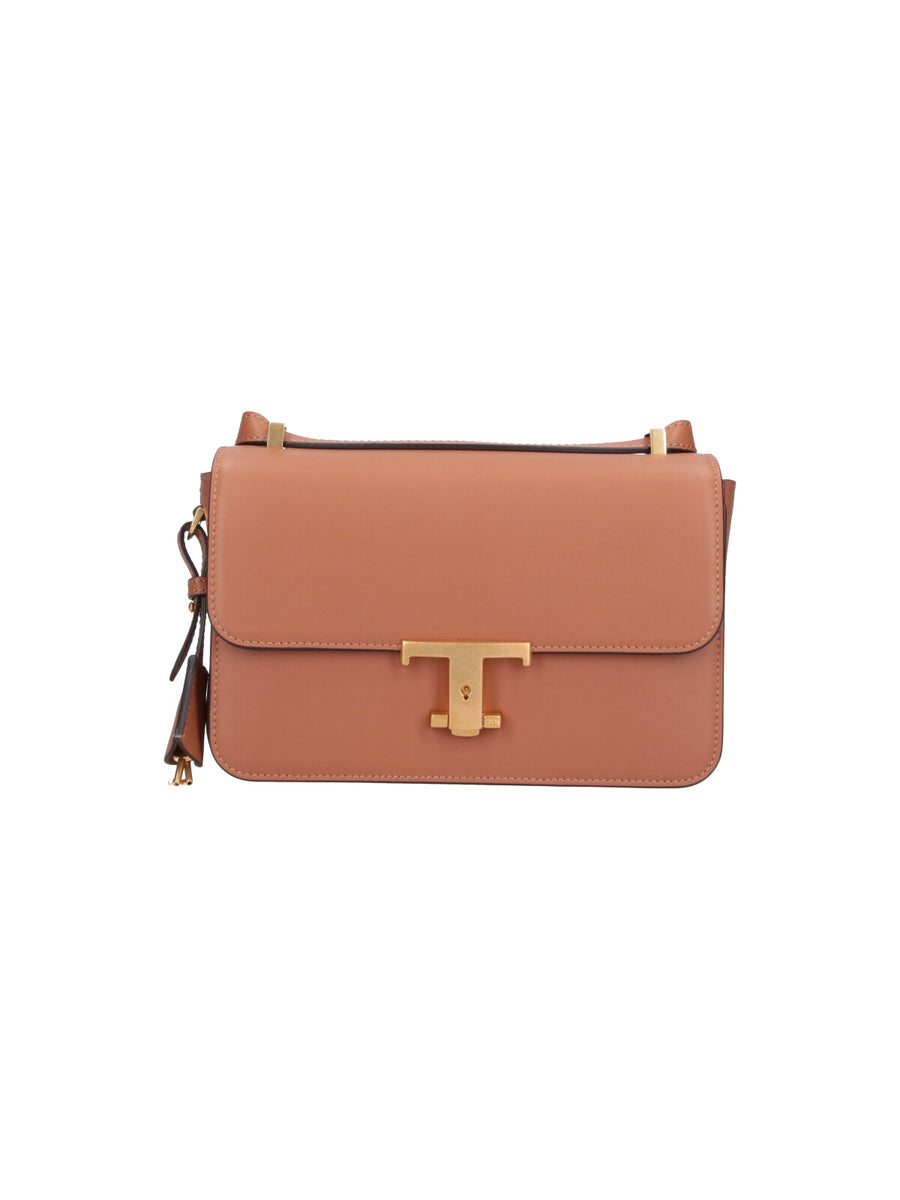 Tod's Outer: 100% Calf Leather shoulder bag in brown