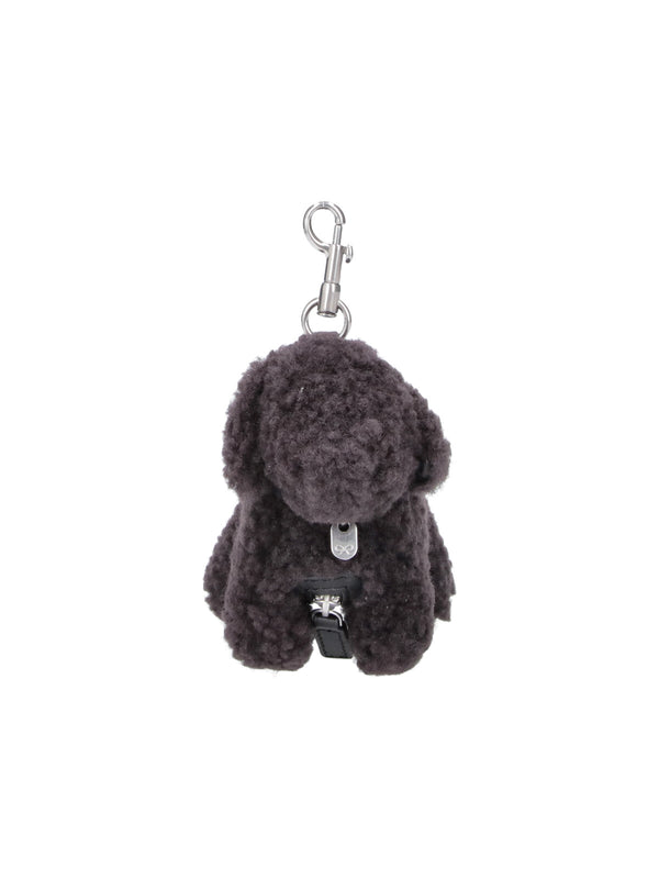 Anya Hindmarch 100% Cowhide key case in brown