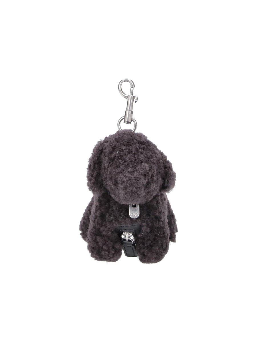 Anya Hindmarch 100% Cowhide key case in brown