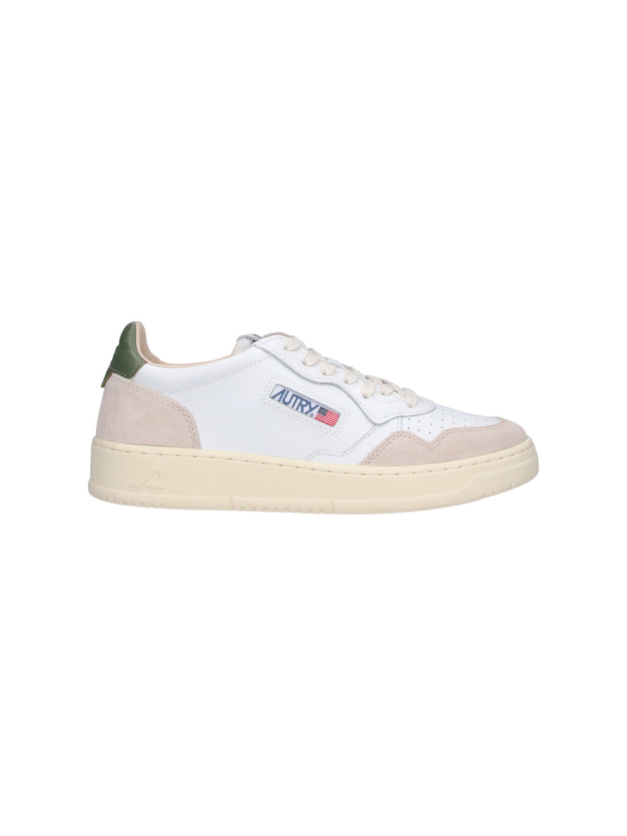 Autry Upper: 70% Cow Leather sneaker in white