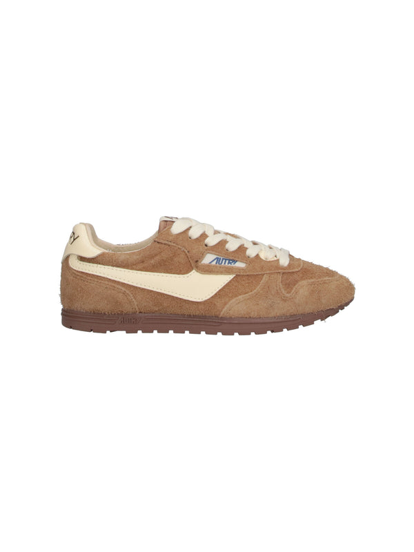 Autry Upper: 75% Cow Suede sneaker in brown