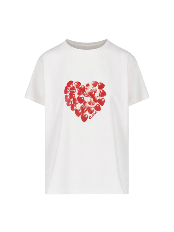 Chloè 100% Cotton t-shirt in white