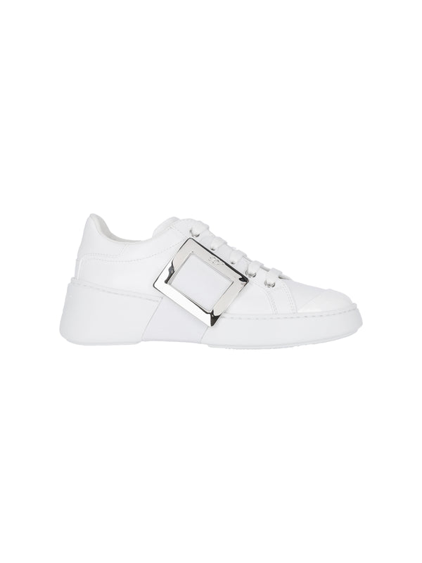 Roger Vivier 100% Calf Leather sneaker in white