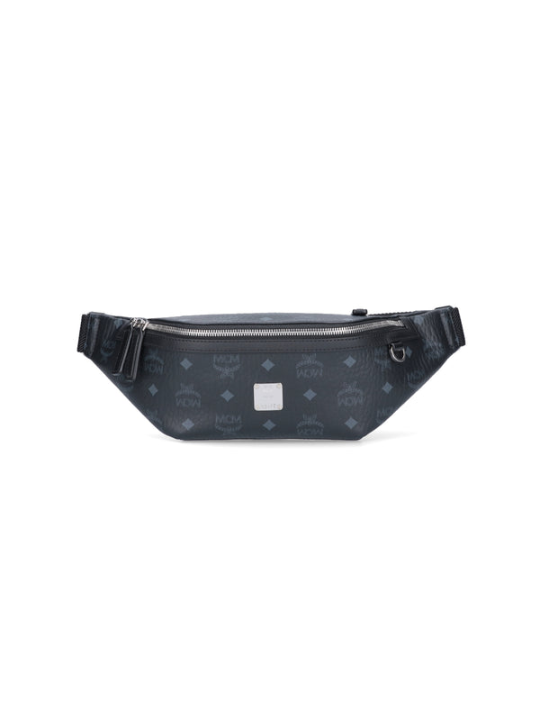 MCM 63% Polyurethane belt bag in black