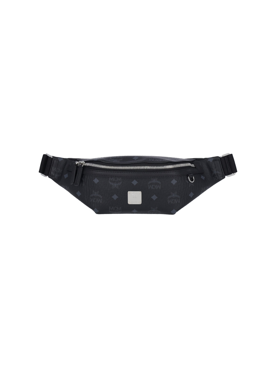 MCM 63% Polyurethane belt bag in black