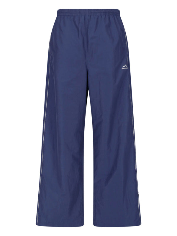 Balenciaga 50% Cotton trousers in navy