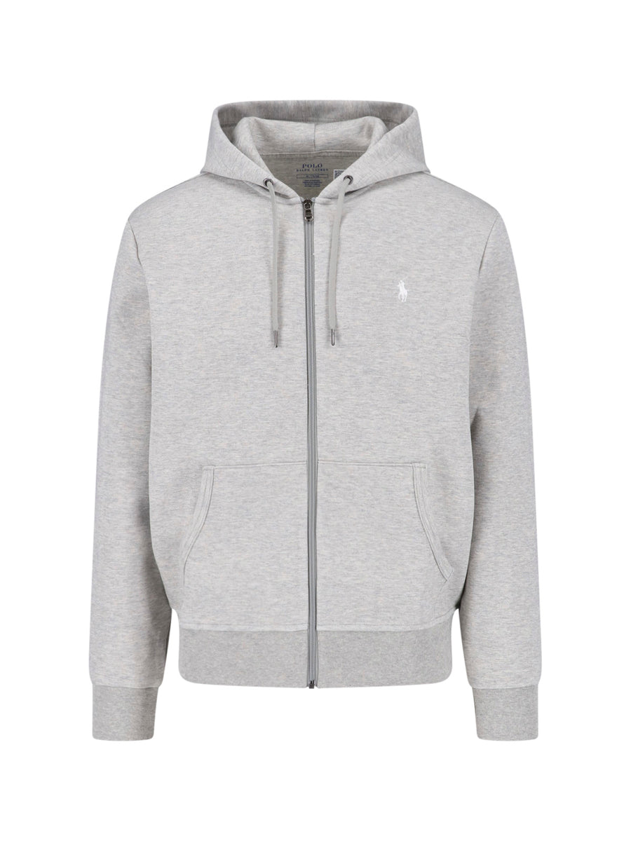 Polo Ralph Lauren 66% Cotton zip hoodie in gray