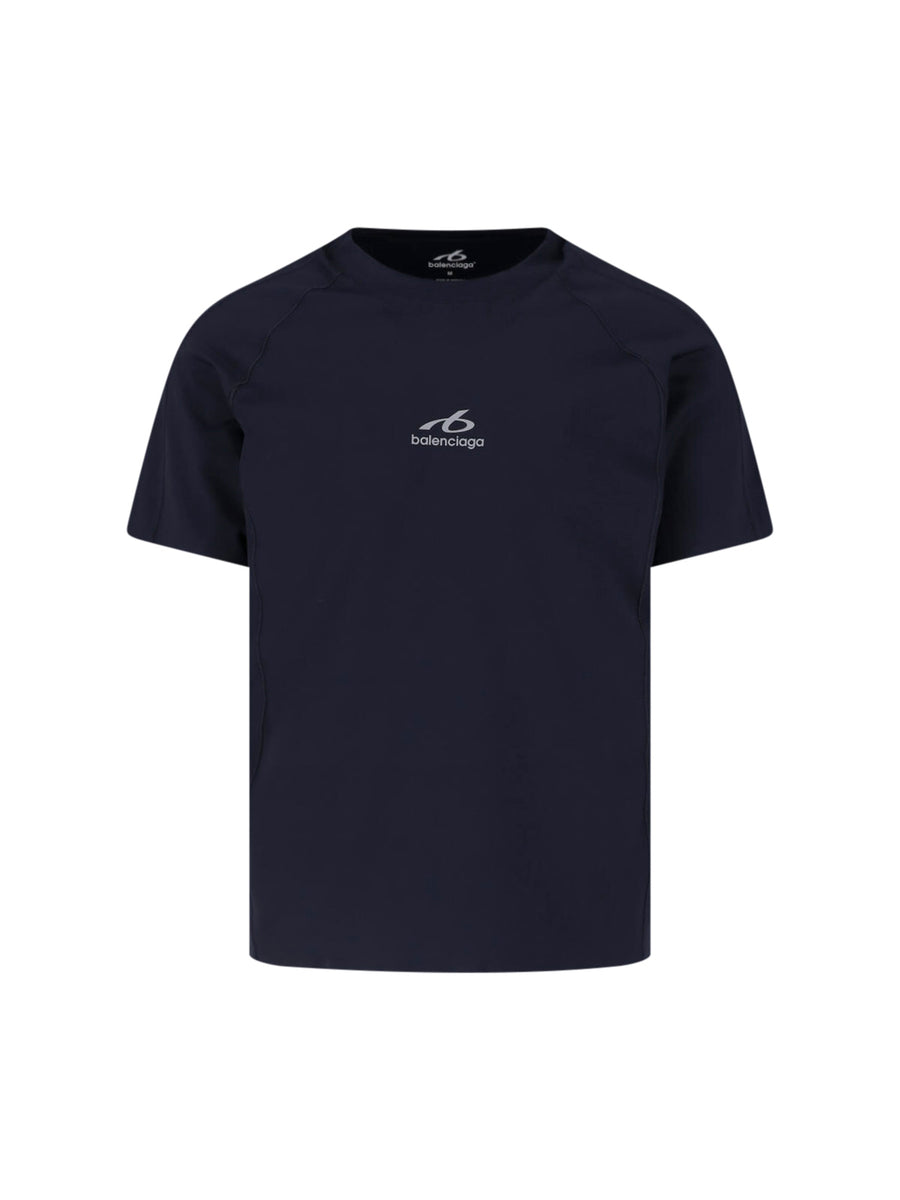 Balenciaga Tuvn 96% Polyamide t-shirt in navy