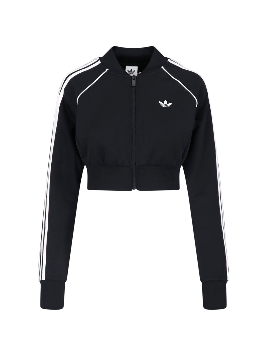 Adidas 50% Cotton-Bci / 43% Recycled Polyester / 7% Elastane jacket in black