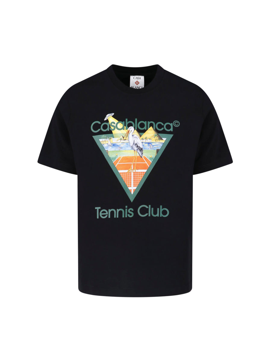Casablanca 100% Organic Cotton t-shirt in black