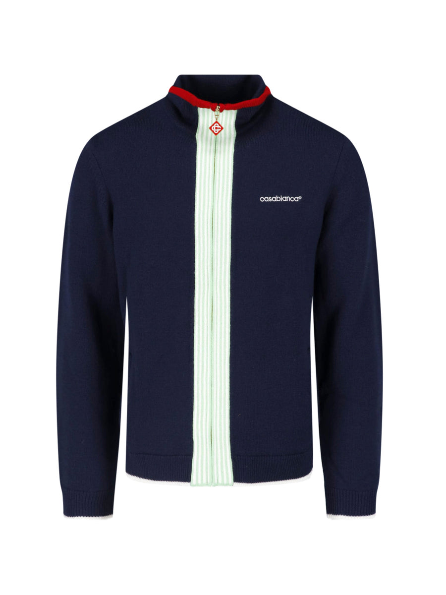 Casablanca 100% Wool sweater in navy