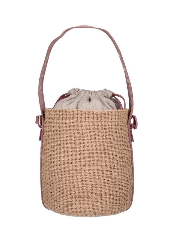 Chloè 100% Paper bucket bag in beige