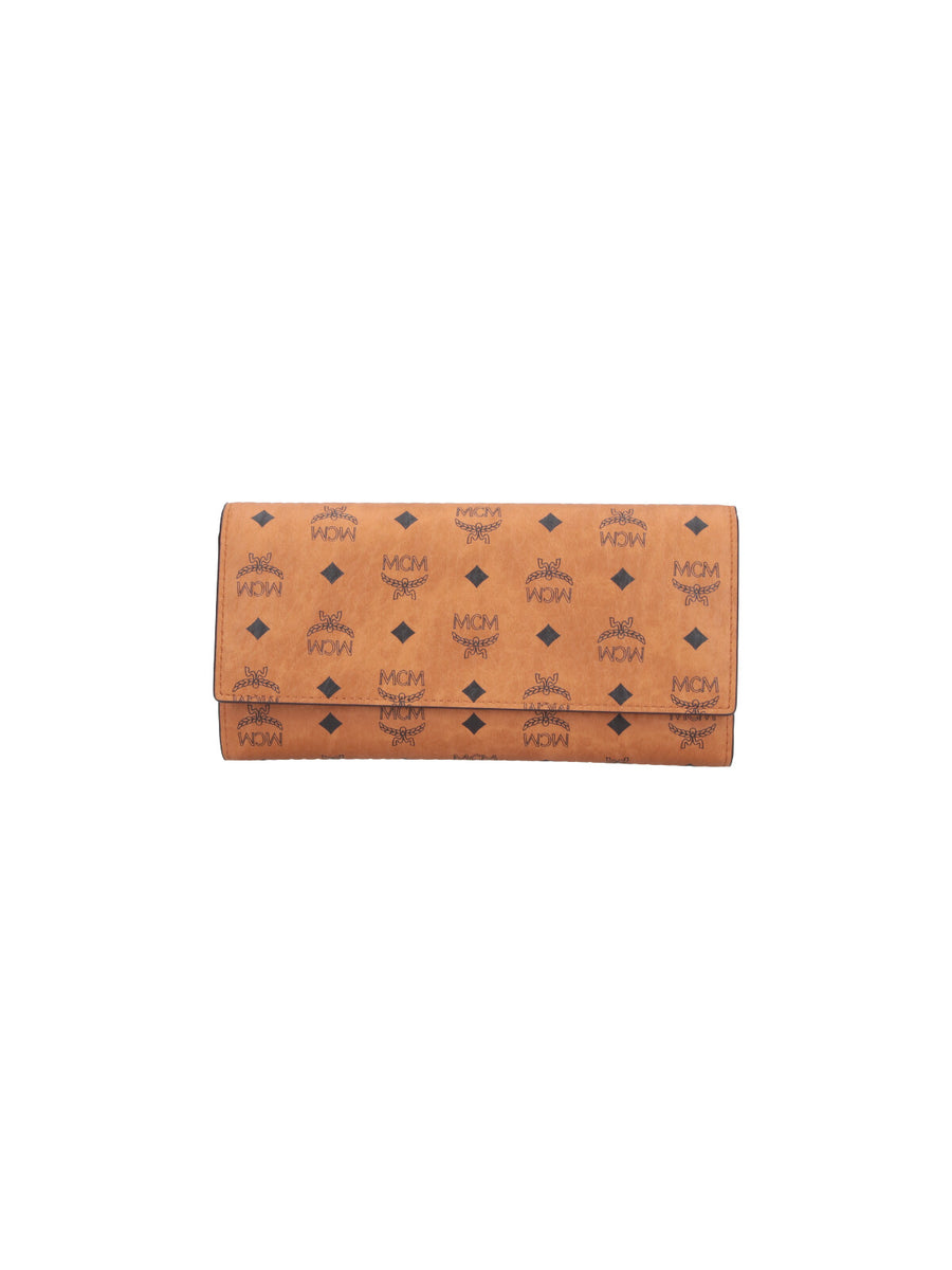 MCM 63% Polyurethane wallet in brown