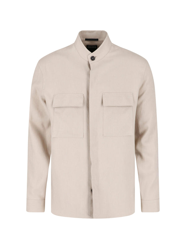 Zegna 100% Linen shirt in beige