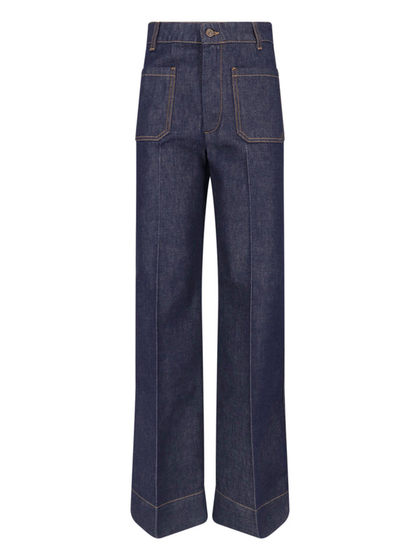 Victoria Beckham 100% Cotton jeans in blue