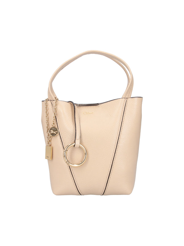 Chloè 100% Cow Leather shoulder bag in beige