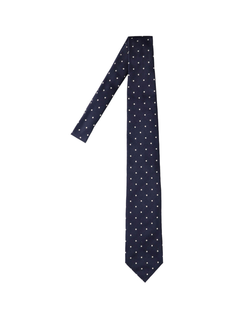Tom Ford 100% Silk Mulberry necktie in navy