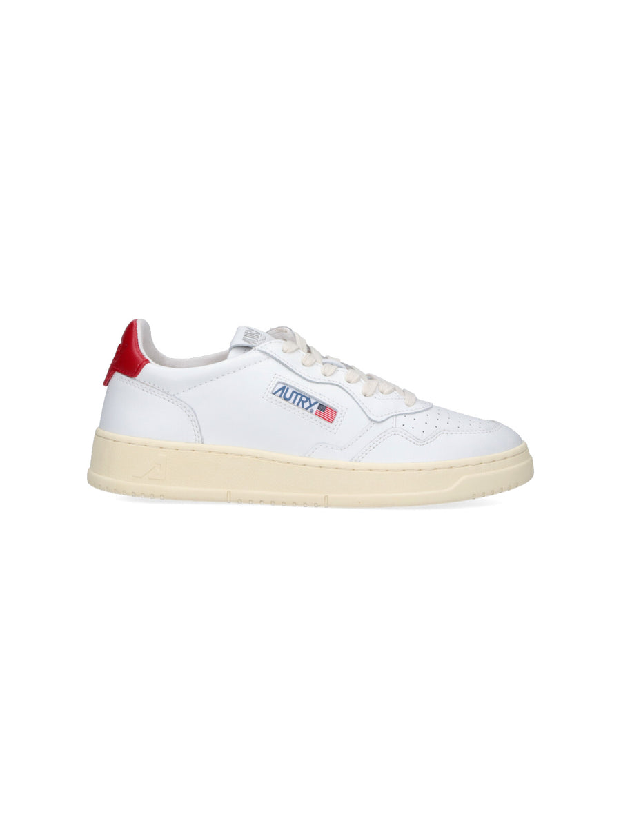 Autry Upper: 100% Cow Leather sneaker in white