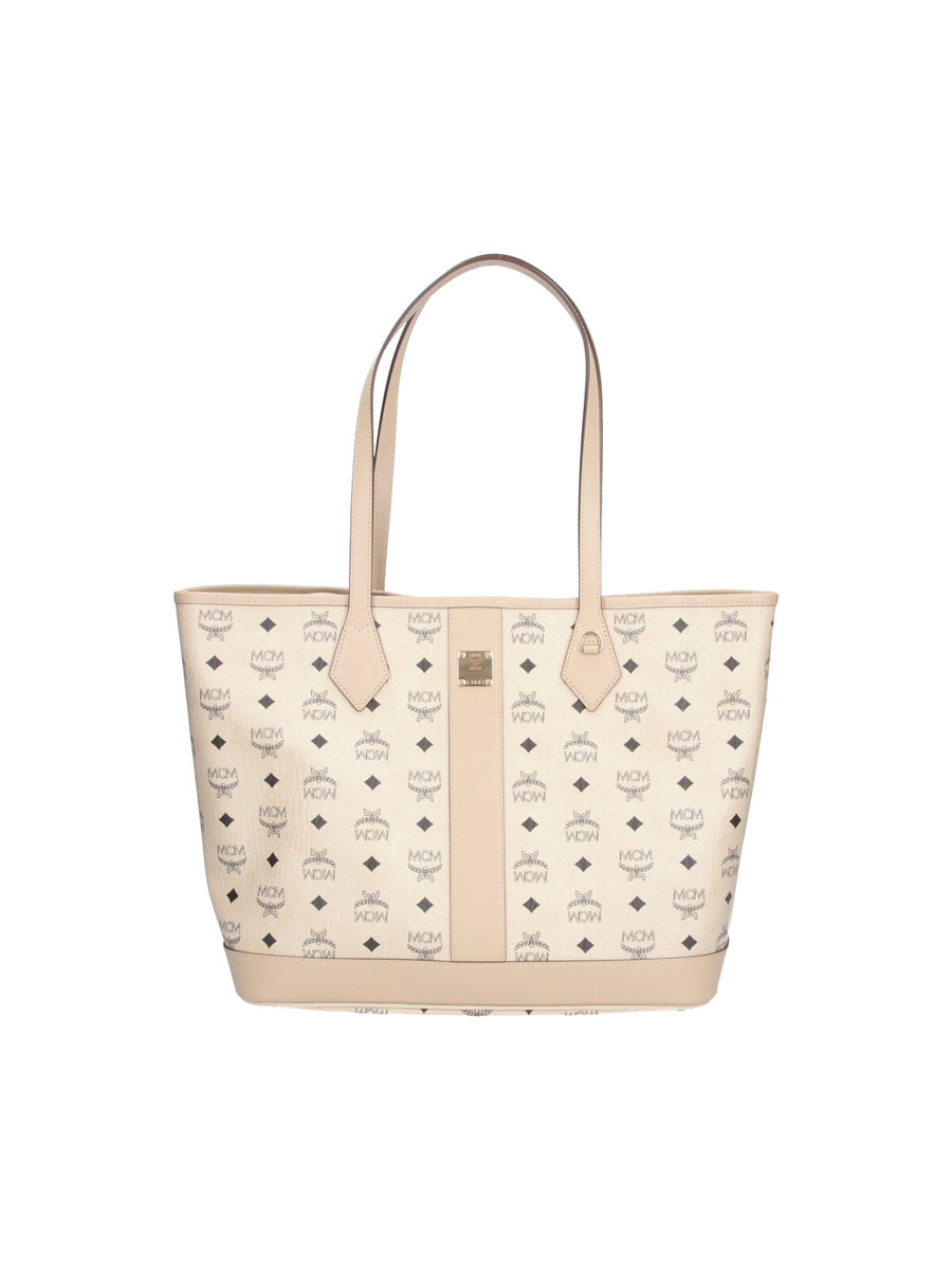 MCM 65% Polyurethane tote bag in beige